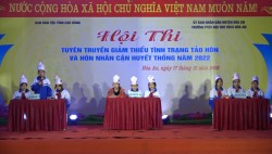 Ban Dân tộc tỉnh phối hợp với huyện Hòa An tổ chức Hội thi tuyên truyền giảm thiểu tảo hôn, hôn nhân cận huyết thống