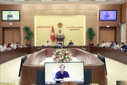Phó Chủ tịch Quốc hội Trần Quang Phương phát biểu.