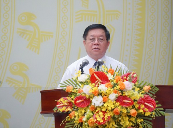 Đồng chí Nguyễn Trọng Nghĩa, Bí thư Trung ương Đảng, Trưởng ban Tuyên giáo Trung ương phát biểu chỉ đạo