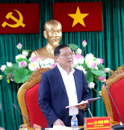 Đồng chí Lại Xuân Môn, Uỷ viên Trung ương Đảng, Phó Trưởng ban Thường trực Ban Tuyên giáo Trung ương phát biểu kết luận