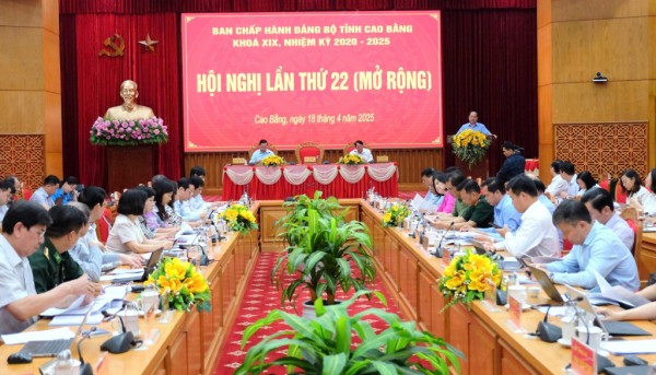 Hội nghị Ban Chấp hành Đảng bộ tỉnh lần thứ 22 (mở rộng)