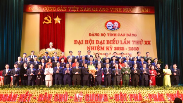 Danh sách Bí thư, Phó Bí thư, Ban Thường vụ, BCH Đảng bộ, UBKT Tỉnh ủy, Chủ nhiệm UBKT Tỉnh ủy Cao Bằng khóa XX, nhiệm kỳ 2025 - 2030