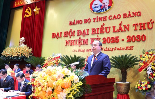Toàn văn phát biểu bế mạc Đại hội đại biểu Đảng bộ tỉnh lần thứ XX, nhiệm kỳ 2025 - 2030 của Bí thư Tỉnh ủy Quản Minh Cường