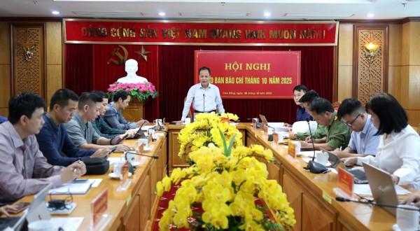 Hội nghị giao ban báo chí tháng 10/2025