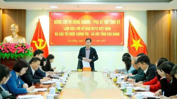 Phó Bí thư Tỉnh ủy Vũ Hồng Quang: Tổ chức các phong trào thi đua thiết thực chào mừng Đại hội đại biểu MTTQ Việt Nam tạo dấu ấn lan tỏa, cổ vũ tinh thần đổi mới