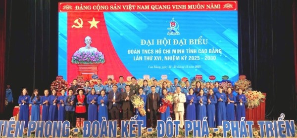 Đại hội đại biểu Đoàn TNCS Hồ Chí Minh tỉnh lần thứ XVI, nhiệm kỳ 2025 - 2030 thành công tốt đẹp