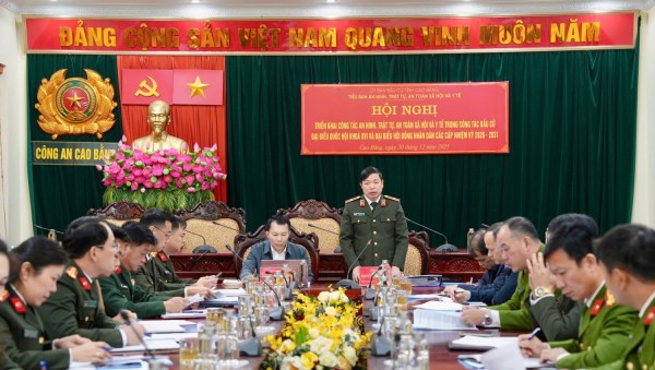 Hội nghị triển khai nhiệm vụ bảo đảm an ninh trật tự trong công tác bầu cử đại biểu Quốc hội khóa XVI và đại biểu HĐND các cấp, nhiệm kỳ 2026 - 2031