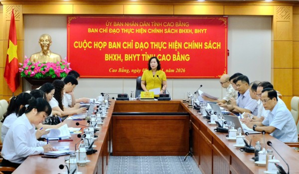 Ban Chỉ đạo thực hiện chính sách bảo hiểm xã hội, bảo hiểm y tế tỉnh triển khai nhiệm vụ năm 2026