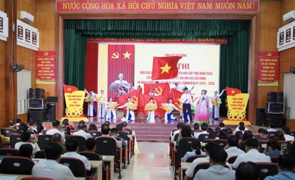 Cao Bằng: Khai mạc Hội thi Báo cáo viên, tuyên truyền viên giỏi cấp tỉnh năm 2026