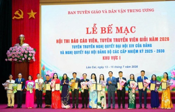Cao Bằng: 02 thí sinh hoàn thành tốt nội dung tham gia Hội thi Báo cáo viên, tuyên truyền viên giỏi năm 2026 khu vực I