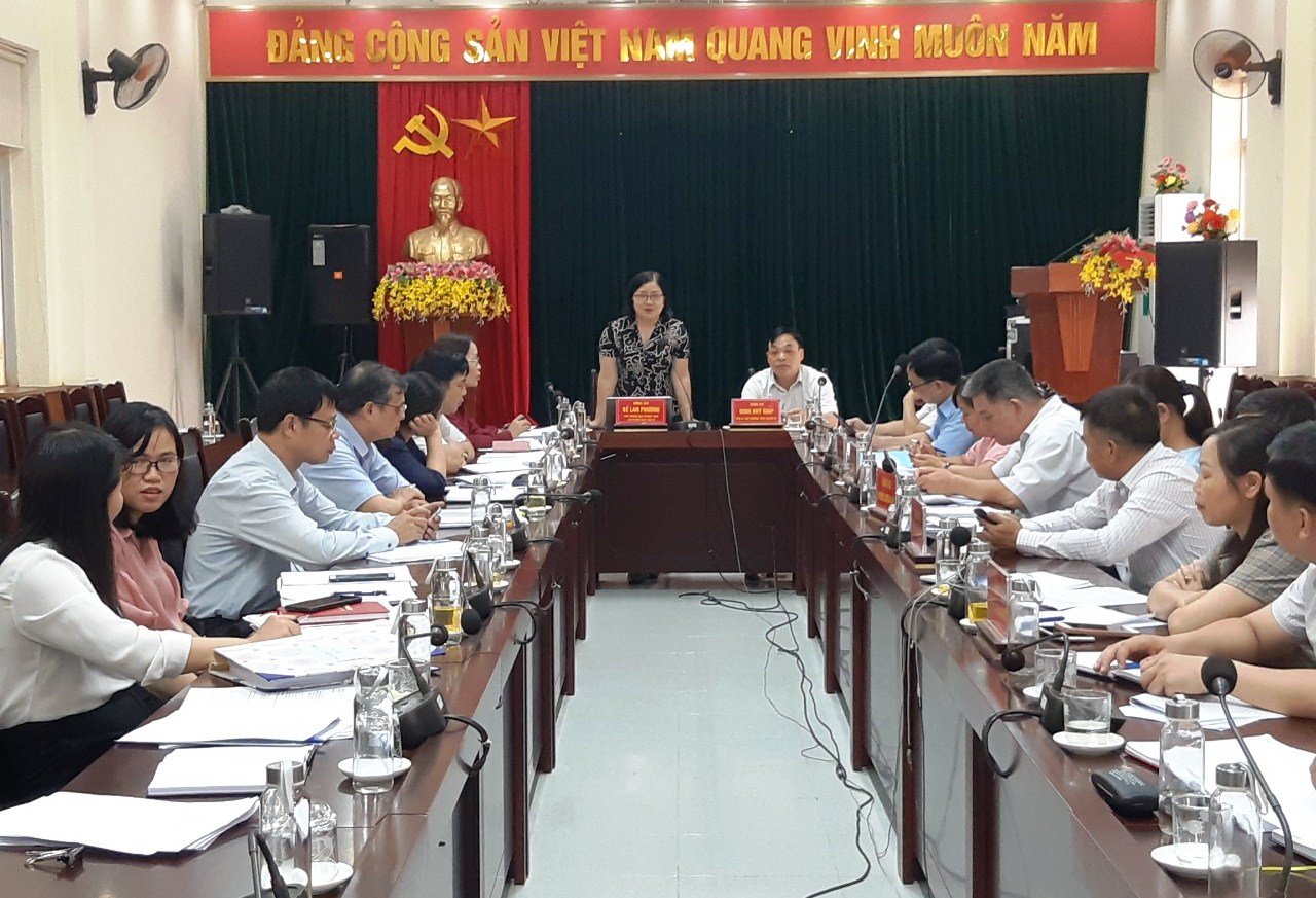 Đoàn công tác kiểm việc thực hiện các chỉ thị, nghị quyết của Trung ương tại huyện Quảng Hòa.