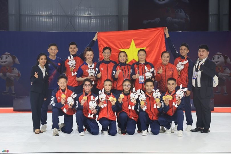 Aerobic Việt Nam thâu tóm cả 5 HCV SEA Games 32.