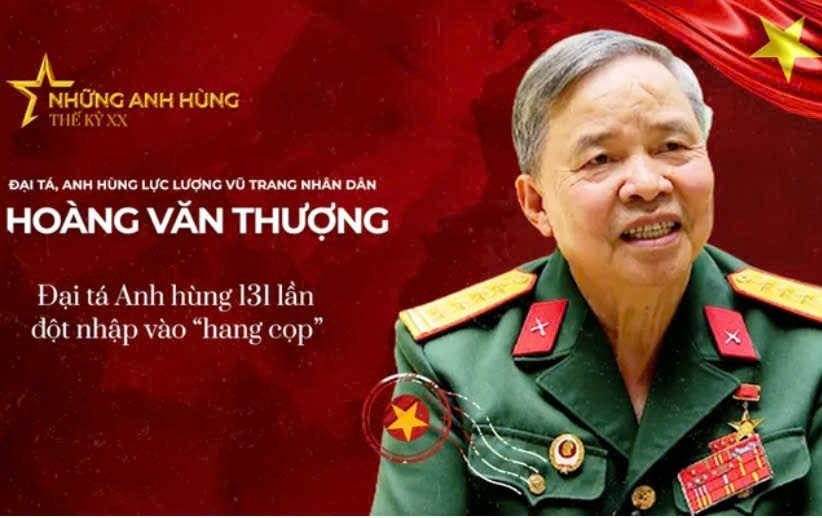 Anh hùng lực lượng vũ trang nhân dân Hoàng Văn Thượng.