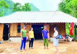 Ngôi nhà mới của anh Lương Văn Định, xã Thượng Thôn (Hà Quảng) được hỗ trợ xây dựng từ Chương trình xóa nhà tạm, nhà dột nát