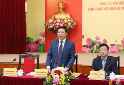 Phó trưởng ban Tuyên giáo Trung ương Trần Thanh Lâm phát biểu định hướng Hội nghị