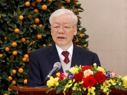 Tổng Bí thư Nguyễn Phú Trọng chúc Tết các đồng chí lãnh đạo, nguyên lãnh đạo Đảng, Nhà nước