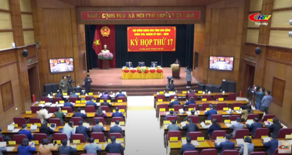 Truyền hình trực tiếp: Phiên thảo luận Kỳ họp thứ 17, Hội đồng Nhân dân tỉnh Cao Bằng Khoá XVII, nhiệm kỳ 2021-2026