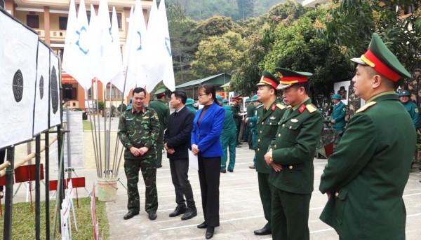 Lực lượng vũ trang huyện Bảo Lâm làm tốt công tác huấn luyện
