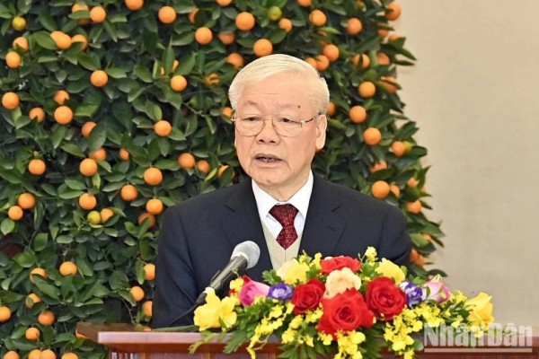 Tổng Bí thư Nguyễn Phú Trọng chúc Tết các đồng chí lãnh đạo và nguyên lãnh đạo Đảng, Nhà nước