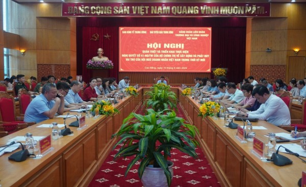 Hội nghị Quán triệt và triển khai thực hiện Nghị quyết số 41-NQ/TW, ngày 10/10/2023 của Bộ Chính trị về xây dựng và phát huy vai trò của đội ngũ doanh nhân Việt Nam