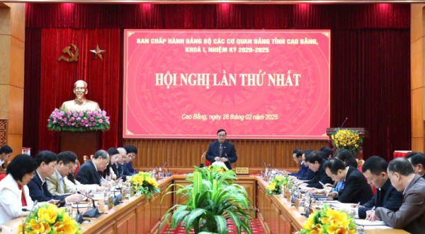 Hội nghị Ban Chấp hành Đảng bộ các cơ quan Đảng tỉnh lần thứ nhất