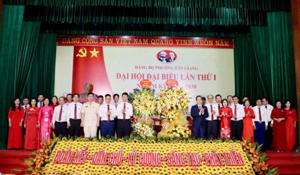 Đại hội đại biểu Đảng bộ phường Tân Giang lần thứ I, nhiệm kỳ 2025 - 2030 thành công tốt đẹp