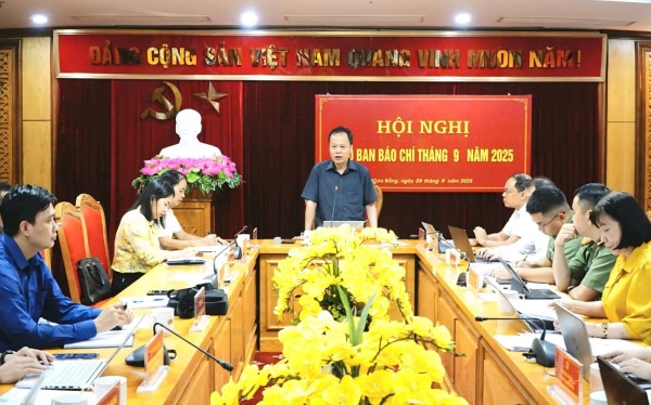 Hội nghị giao ban báo chí tháng 9/2025