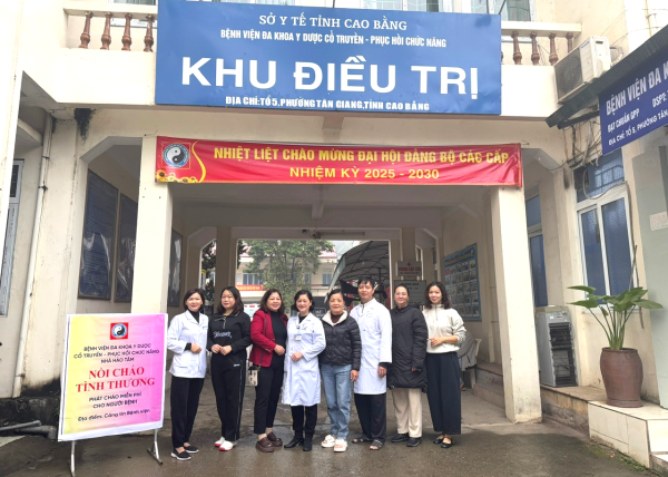 Hội Chữ Thập đỏ Ban Tuyên giáo và Dân vận Tỉnh uỷ Cao Bằng tổ chức “Nồi cháo dinh dưỡng vì bệnh nhân nghèo” năm 2025