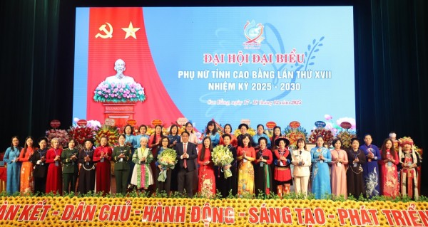 Đại hội đại biểu Phụ nữ tỉnh lần thứ XVII, nhiệm kỳ 2025 - 2030 thành công tốt đẹp