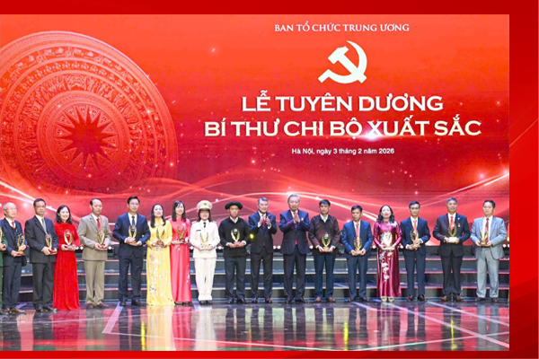Tổng Bí thư Tô Lâm dự Lễ tuyên dương Bí thư Chi bộ xuất sắc và trao Giải Búa liềm Vàng lần thứ X