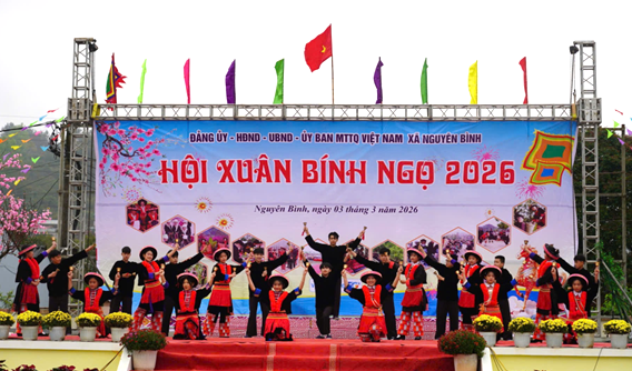 Kiểm tra hoạt động hội xuân Bính Ngọ năm 2026 tại xã Nguyên Bình