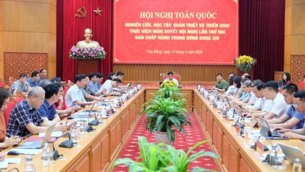 Hội nghị toàn quốc nghiên cứu, học tập, quán triệt và triển khai thực hiện Nghị quyết Hội nghị lần thứ hai Ban Chấp hành Trung ương Đảng khóa XIV