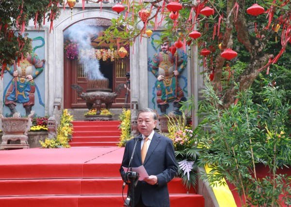 Toàn văn phát biểu của Tổng Bí thư, Chủ tịch nước Tô Lâm tại Lễ dâng hương tưởng niệm các Vua Hùng