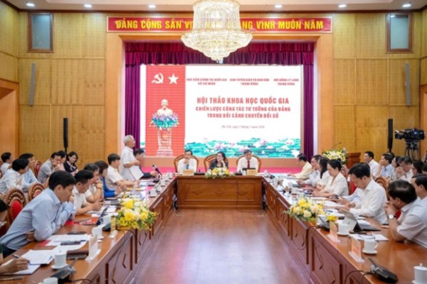 Hội thảo khoa học quốc gia “Chiến lược công tác tư tưởng của Đảng trong bối cảnh chuyển đổi số”
