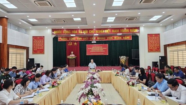 Đoàn kiểm tra, giám sát số 02 của Tỉnh ủy làm việc với Đảng ủy 3 xã Nguyên Bình, Minh Tâm và Tam Kim