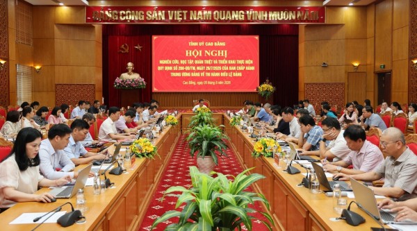 Hội nghị nghiên cứu, học tập, quán triệt, tuyên truyền và triển khai thực hiện Quy định số 208-QĐ/TW, ngày 26/7/2026 của Ban Chấp hành Trung ương Đảng về thi hành Điều lệ Đảng