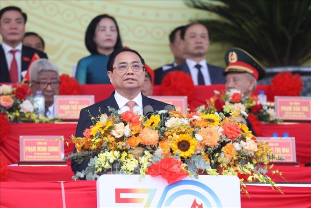 Thủ tướng Chính phủ Phạm Minh Chính đọc Diễn văn kỷ niệm 70 năm Chiến thắng Điện Biên Phủ